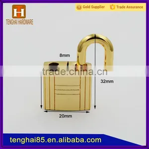 Zinc Alloy Light Gold Handbag Accessory Lock for Purse thumbnail-4