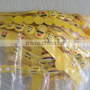 Newest Soft Pvc Emoji Face Bracelet thumbnail-6