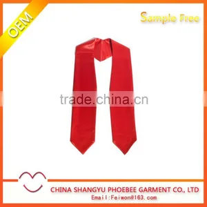 Red Graduation Stoles Customized LOGO thumbnail-1