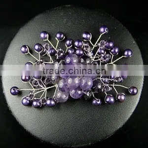 Purple Crystal Dubai Brooch thumbnail-1
