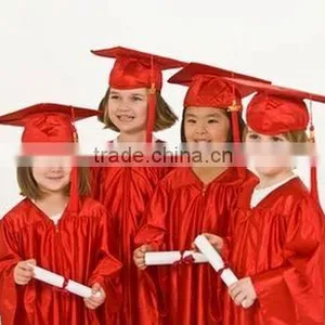 100% Shinny Polyester Graduation Robe -Child Graduation Robe &Cap thumbnail-1