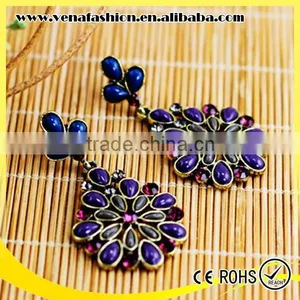 Custume Jewelry Inventory Plain Small Dubai Gold Jewelry Earring thumbnail-1