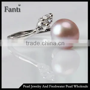 Freshwater Pearl Ring 925 Silver Freshwater Pearl Ring thumbnail-1