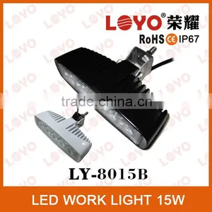 LOYO NEW High Quality IP67 5*3W Epsitar 15W LED Work Light, LED Truck Lights, Auto LED Work Lamp thumbnail-1