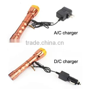 6614 Aluminum Rechargeable Output 18650 Emergency USB Mobile Flashlight Power Bank thumbnail-6