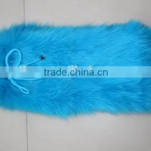 Deluxe Style Pretty Ladies Fox Fur Leg Warmes High Knee Fur Socks Fur Boots Warmers thumbnail-1