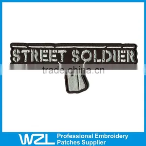 Wholesale Embroidered Patches Woven Patch Badge thumbnail-1