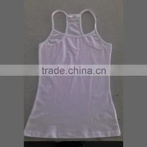 Popular High Quality Lady's Cotton Spandex Sun-top for Summer thumbnail-3
