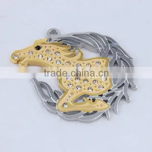 Chinese Gold Zodiac Horse Pendant thumbnail-5