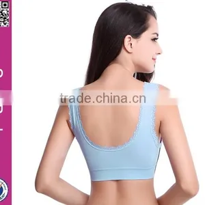 Wholesale Factory Price New Arrivial Padded Sexy Seamless Yoga Sport Bra thumbnail-4