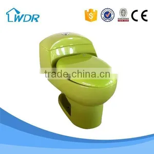 Bathroom Accessories Design American Siphon Flushing S-trap 250 300 and 400 mm Teal Blue Colored Toilets thumbnail-2
