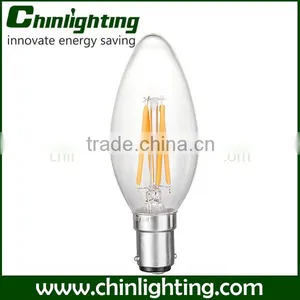 Standard Chandelier C35 2700k Led Filament Candle Light E14 C35 Led Filament Bulb 4w Candle C32 C35 C37 E14 4w C35 Led Filament thumbnail-2
