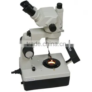 LED 6.5-45X(90X) Stereo Zoom Gem Testing Microscope thumbnail-1