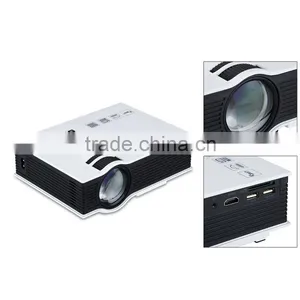 Portable Full HD 800 Lumens UC40 LED Mini UNIC Projector Home Cinema Business HDMI AV SD 1080P + US/EU Plug Power Cable thumbnail-3