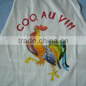Halter-neck Style Sleeveless Kitchen Cooking Apron With Pocket Cooking Cotton Apron Bib(White) thumbnail-5