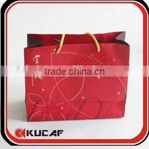 Luxury Design Shopping Paper Bag With Gold Hot Foil Logo thumbnail-1