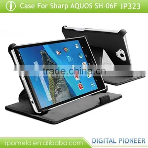 Special Design Stand Leather Case for Tablet pc for AQUOS PAD SH-06F thumbnail-1