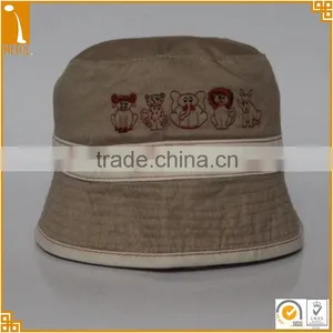 Good Quality Animal Embroidered Children Bucket Hats thumbnail-1