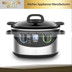 Electric Steam Slow Cooker With Frying Functions Multi Cooker LCD Display thumbnail-1