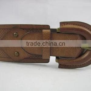 Stamp Design Elastic PU With Pin Buckle Waist Belt for Dress thumbnail-1