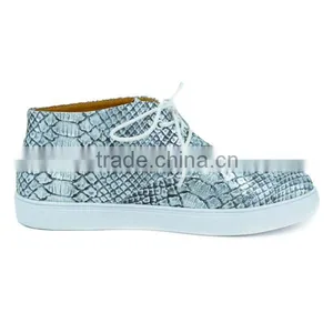 Fashionable Girls High Top Lace-up Special Grain Sneaker Boots Shoes thumbnail-3