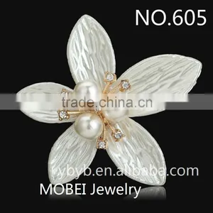 Metal Center Rhinestone Decorative Shoe Part Fabric Shoe Flower thumbnail-4