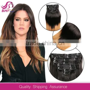 Wholesale Hot Selling Cheap Hair Extensions Clip in Full Head thumbnail-1