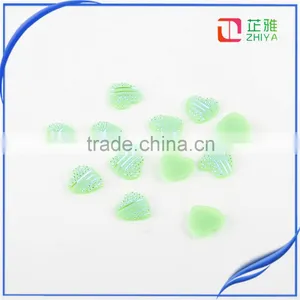 2016 Fashion Heart Resin Stone With Flat Back in Green Color CXX-0092 thumbnail-2
