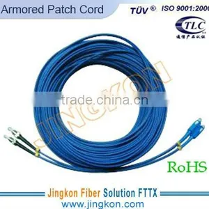Duplex Indoor Armored Fiber Optic Patch Cord thumbnail-1
