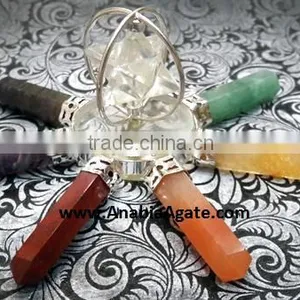 7 Chakra Spinning Merkaba Agate Energy Generator : 7 Chakra Healing Tools thumbnail-6