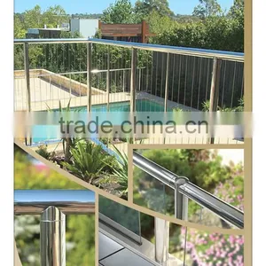 Cheap Glass Floor Mounted Balcony Railing Design Made in China thumbnail-2