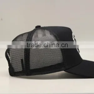 Custom 5 Panel Mesh Cotton Fabric Trucker Cap thumbnail-5
