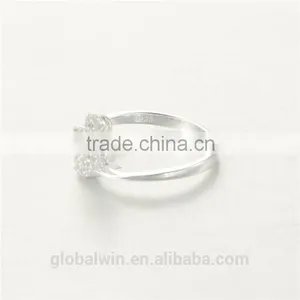 Wholesale Men Gay Ring Design With Clear CZ Diamend Clover thumbnail-3