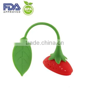 New Designed Silicone Tea Infuser/Silicone Tea Strainer/Strawberry Shape Silicone Tea Bag thumbnail-4
