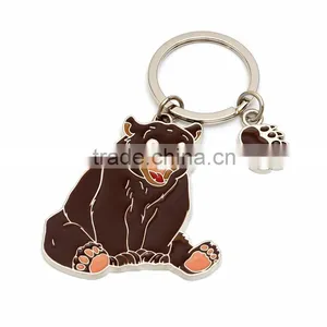 Custom Made 3d Soft Pvc Rubber Bear Keyring/keychain thumbnail-3