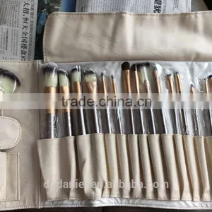 18pcs Rose Gold Ferrule Fashion Bag Makeup Brush Set thumbnail-5
