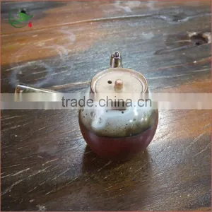 150ml Sky Blue Japanese Oval Kyusu Clay Water Tea Pot thumbnail-6