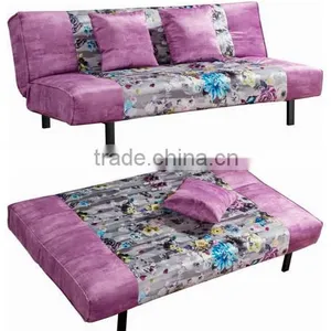 Home Furmiture and Living Room Confortable Fabric 2 Folded Sofa Bed Design thumbnail-1