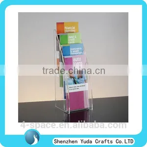 Best Selling Clear Acrylic Multistep Custom Restaurant Holder for Advertising Brochure thumbnail-4