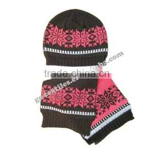 China Manufacturer Baby Knit Acrylic Scarf and Hat thumbnail-2