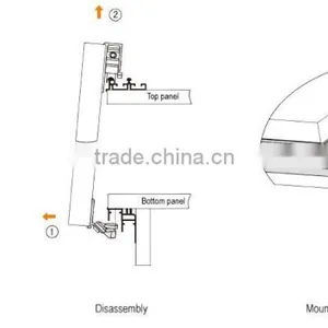 Hot Sale Wardrobe Sliding Door Mechanism With Soft Close thumbnail-4