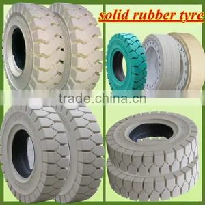 Top Quality Industrial Tyre 28x9-15 12pr, Non Marking White Solid Tires for Forklift (many Sizes) thumbnail-1