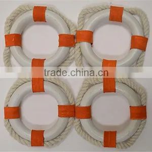 Personalized Handmade Color Painted Decorative Poly Resin Life Ring Napkin Rings Set thumbnail-1