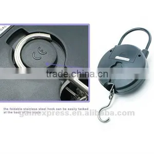 Portable 25kg/55lb Round Digital LCD Hanging Fish Weighing Scale, oz thumbnail-5