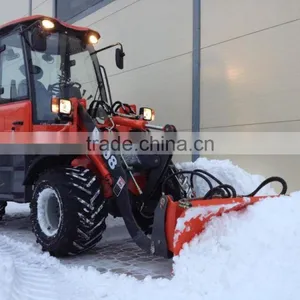 Everun Er08 4dw Mini Wheel Loader With Cutter Head/360 New Wooden Forks thumbnail-1