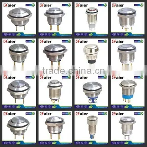 12mm 16mm 19mm 22mm or 25mm Push Button Switch Waterproof thumbnail-6