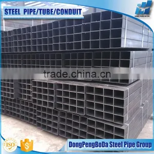 40*60*1.6mm Black Square Pipe Carbon Steel Tube Welded Pipe thumbnail-1