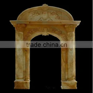 Roman Column Gold Marble Arch Door Frame thumbnail-1