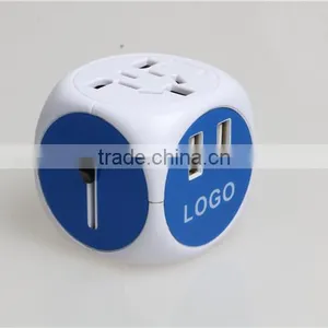 Hot Sell Plug Univeral Travel Double Usb Adapter World Travel Adaptor Multipurpose Plug Travel Adapter With Usb thumbnail-1