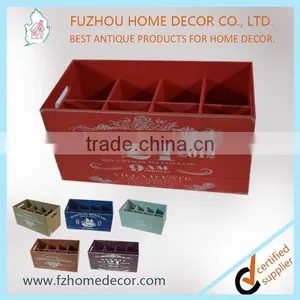 Antique Vintage Red Decorative Wine Chest thumbnail-1